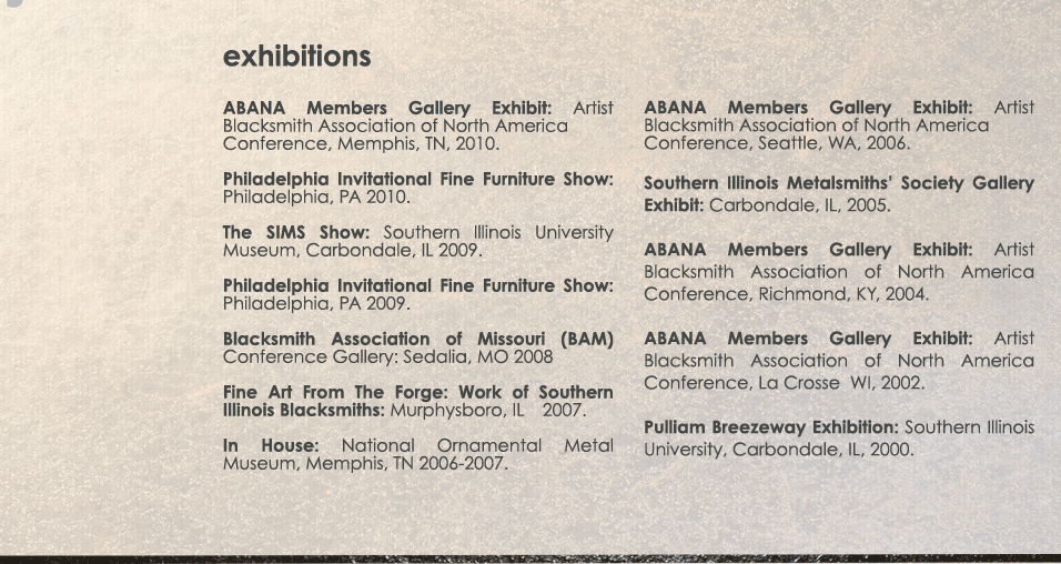 exhibitions info